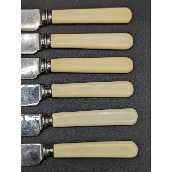 1940's Set of 6 Mappin & Webb Sheffield signed Stainless Steel Knives - Picture 2 of 4